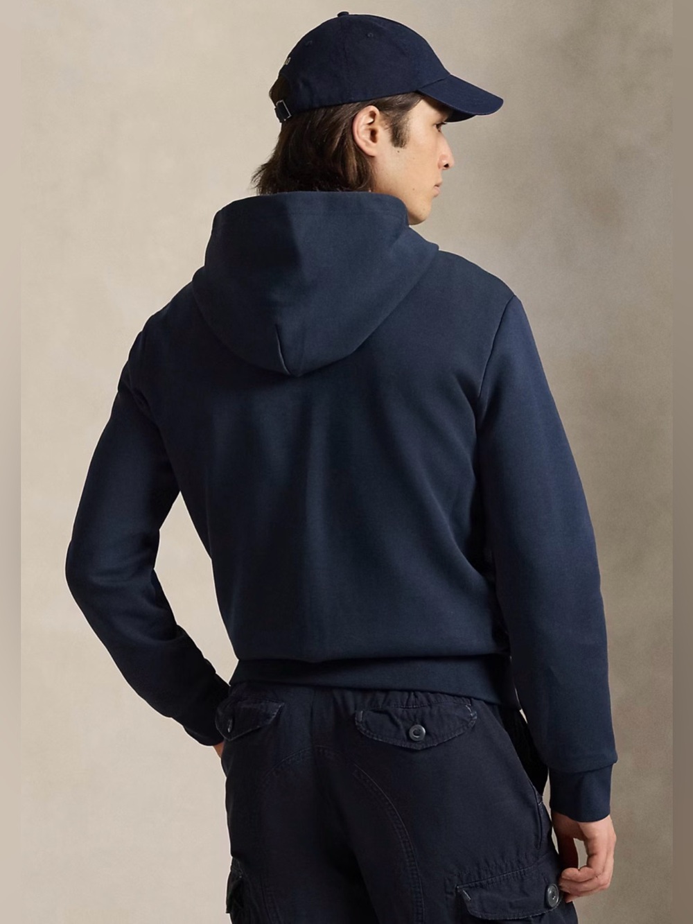 Unisex Polo Ralph Lauren Navy Full-Zip Hoodie - Picture 3 of 8